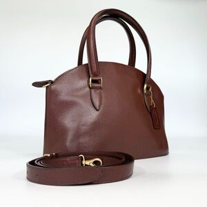Old Coach Madison 2-way Leather Chestnut Brown bag